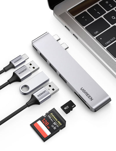 UGREEN Hub USBC SD TF 6 En 2 para MacBook Pro