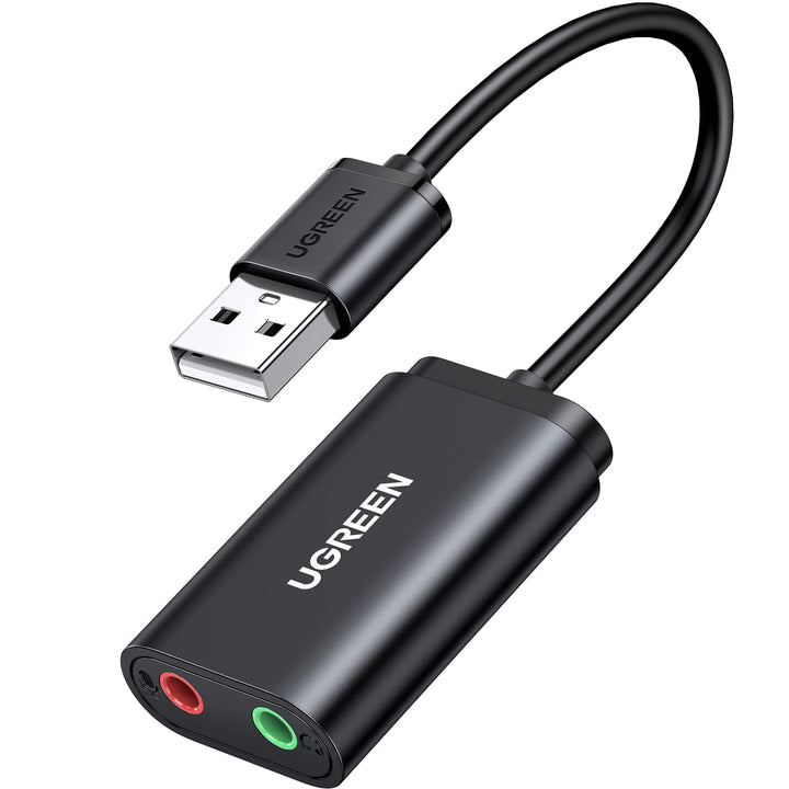 UGREEN Tarjeta de Sonido USB Externa Soporta Auriculares y Micrófono